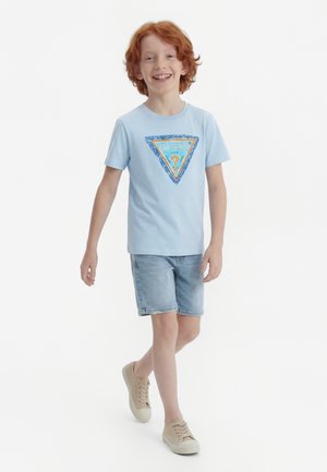 Guess UNISEX - Μπλουζάκι με στάμπα - arctic sky