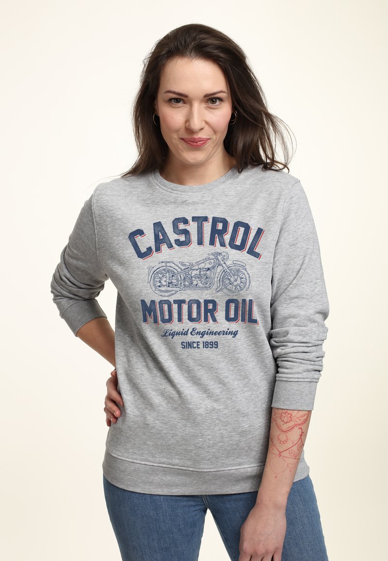 Henry Tiger CASTROL LIQUID ENGINEERING - Sudadera - heather grey