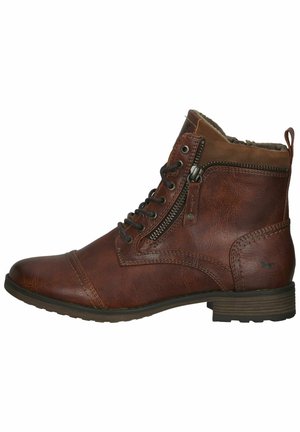 Mustang Lace-up ankle boots - cognac