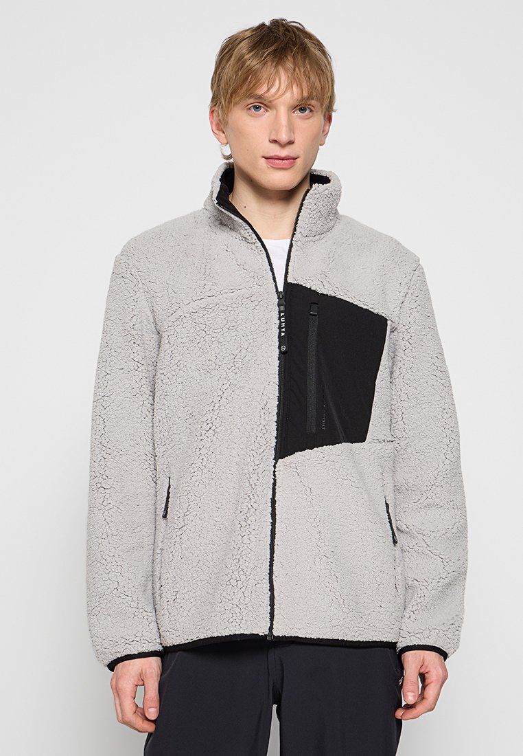 LUHTA Fleecejas lichtgrijs