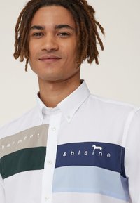 Harmont & Blaine CON BANDE E LOGO - Overhemd - bianco