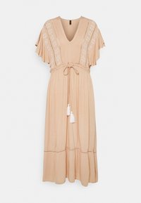 YAS Maxi šaty - light brown