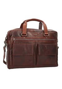 Spikes & Sparrow SPIKES & SPARROW AKTENTASCHE LEDER 41 CM LAPTOPFACH - Aktetas - darkbrown