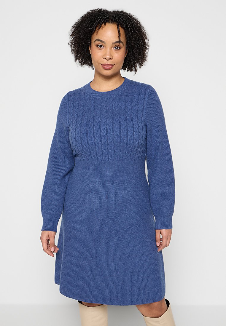 Apart Gebreide jurk blauw