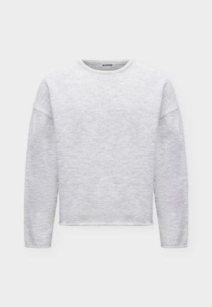 Weekday, BOXY SWEATER - Stickad tröja - light grey
