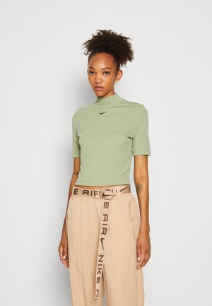 Nike Sportswear ESSENTIAL MOCK - T-shirt basique - oil green/black