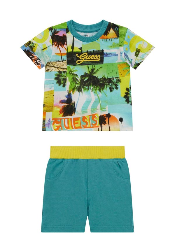 SET - Shorts - gemustert multicolor