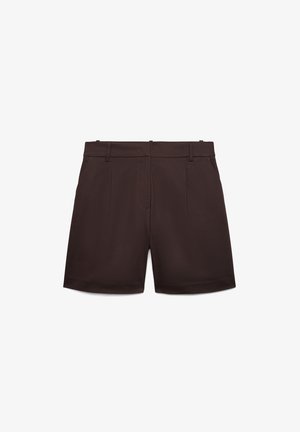 Calliope, PANTALONE CORTO TINTA UNITA - Shorts - cioccolato scuro