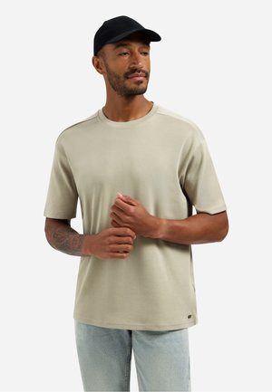 INTERLOCK WITH ROUND NECK - T-shirt basic - taupe