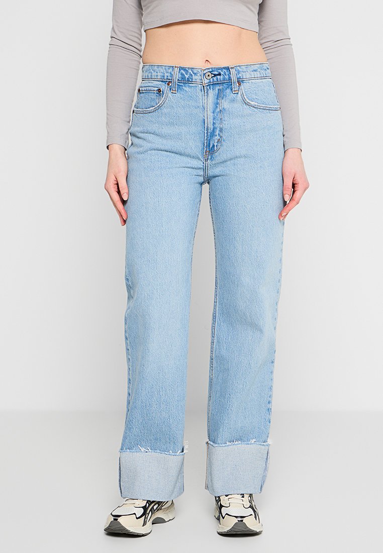 Abercrombie & Fitch Straight leg jeans lichtblauw Abercrombie & Fitch Straight leg jeans lichtblauw