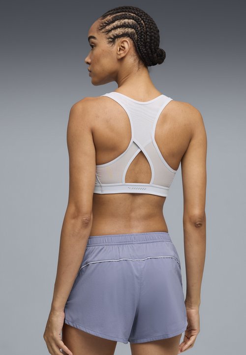 PUMA 4KEEPS RUN BRA - Medium support sports bra - vibrant silver — photo 3