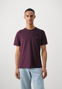 Lyle & Scott - PLAIN - Jednoduché tričko - burgundy Miniatura obrázku 1