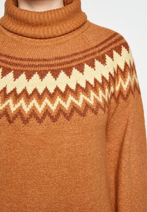 IZIA, Jumper - camel multicolor