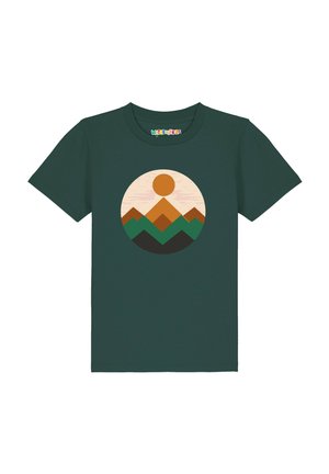 GEOMETRIC LANDSCAPE - T-Shirt print - glazed green