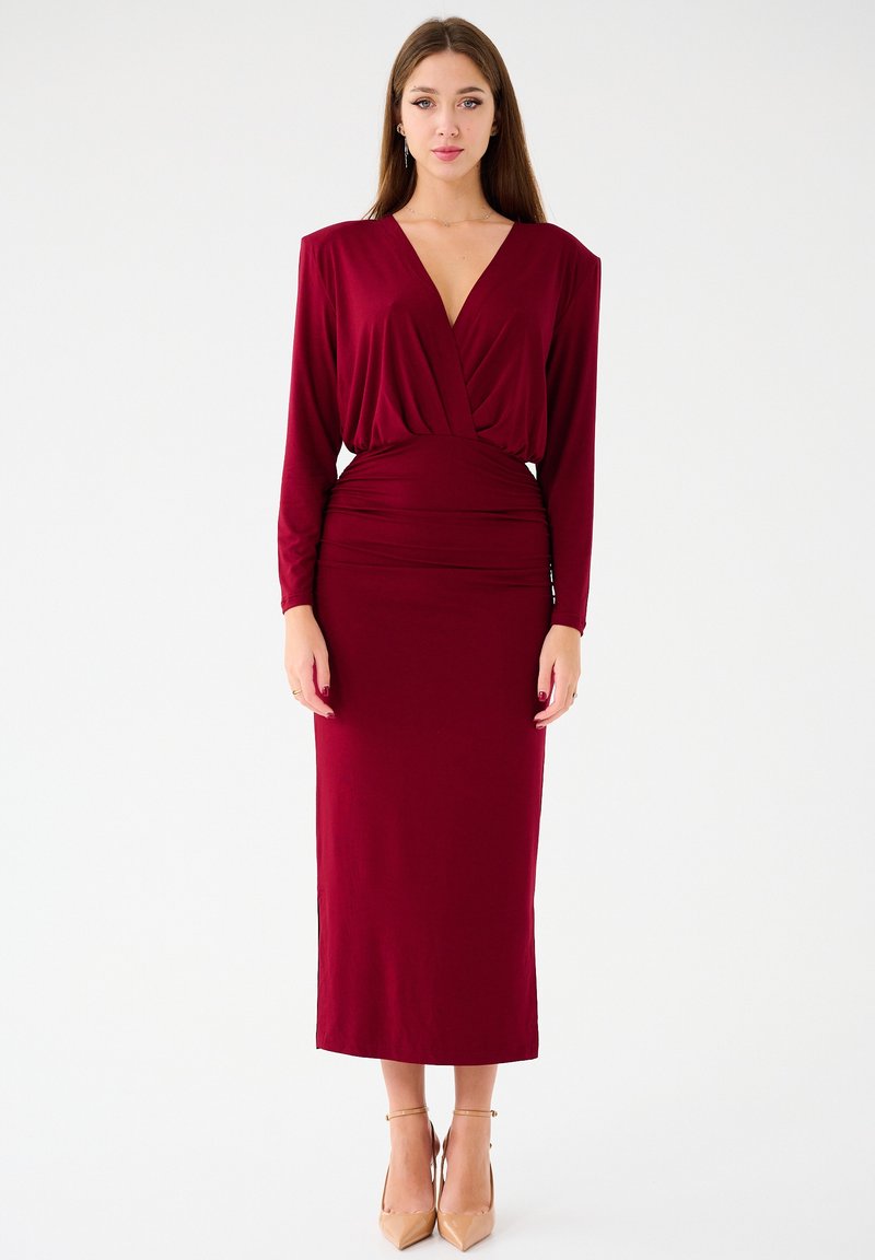 LEIMANN ANDREA - Robe longue - burgundy
