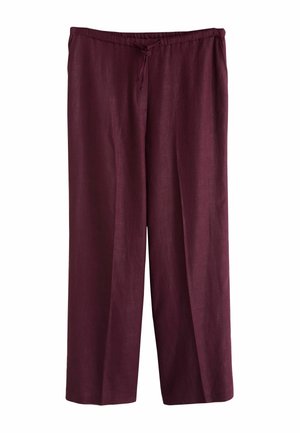PETITE FIT RICH TIE WAIST - Nadrágok - wine