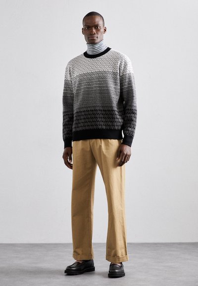 Missoni CREWNECK - Pulover - black/white