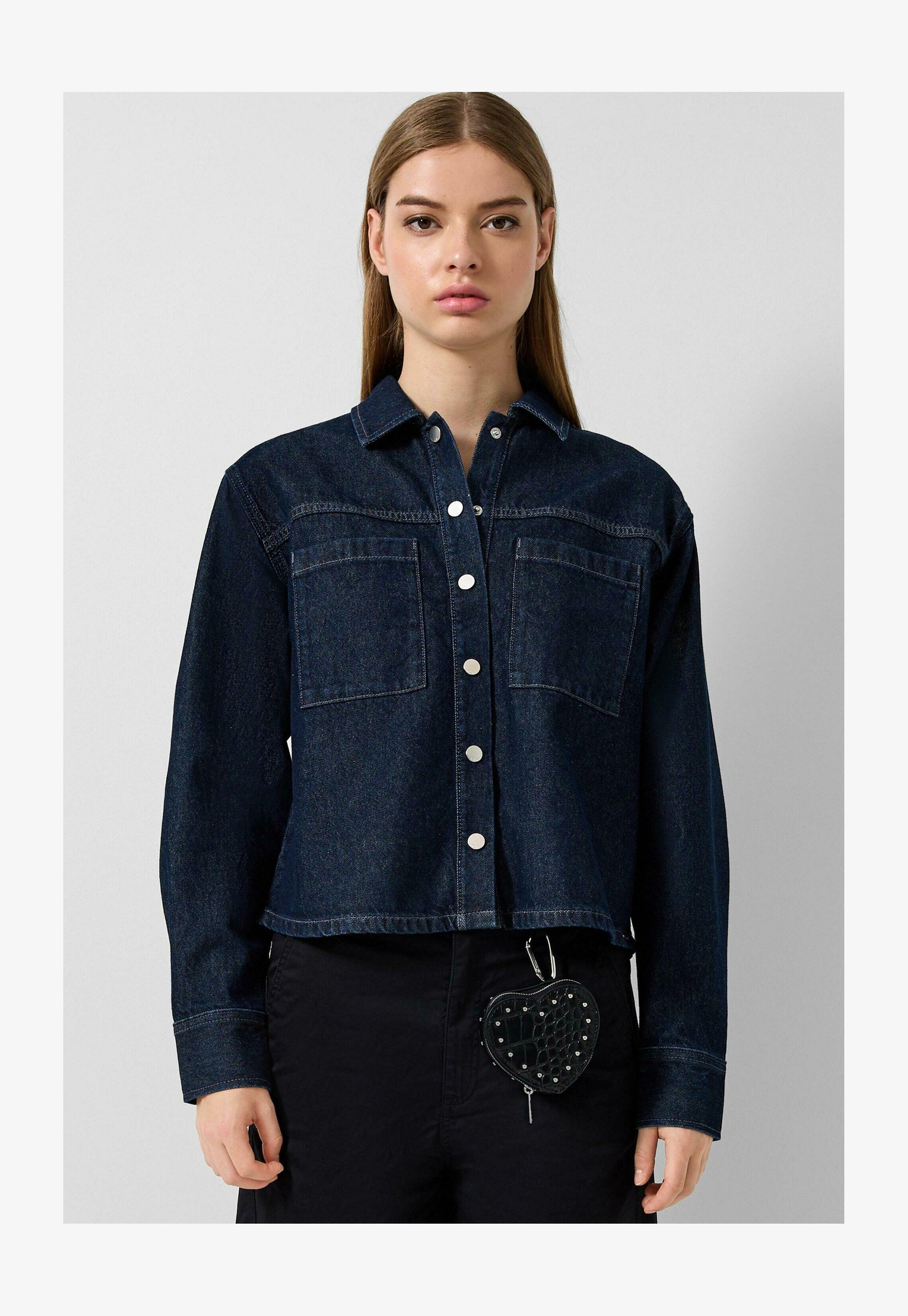 QS Camicia A Maniche Lunghe In Velluto A Coste Per Donna - Colletto Camicia E Bottoni - Vestibilità Comoda