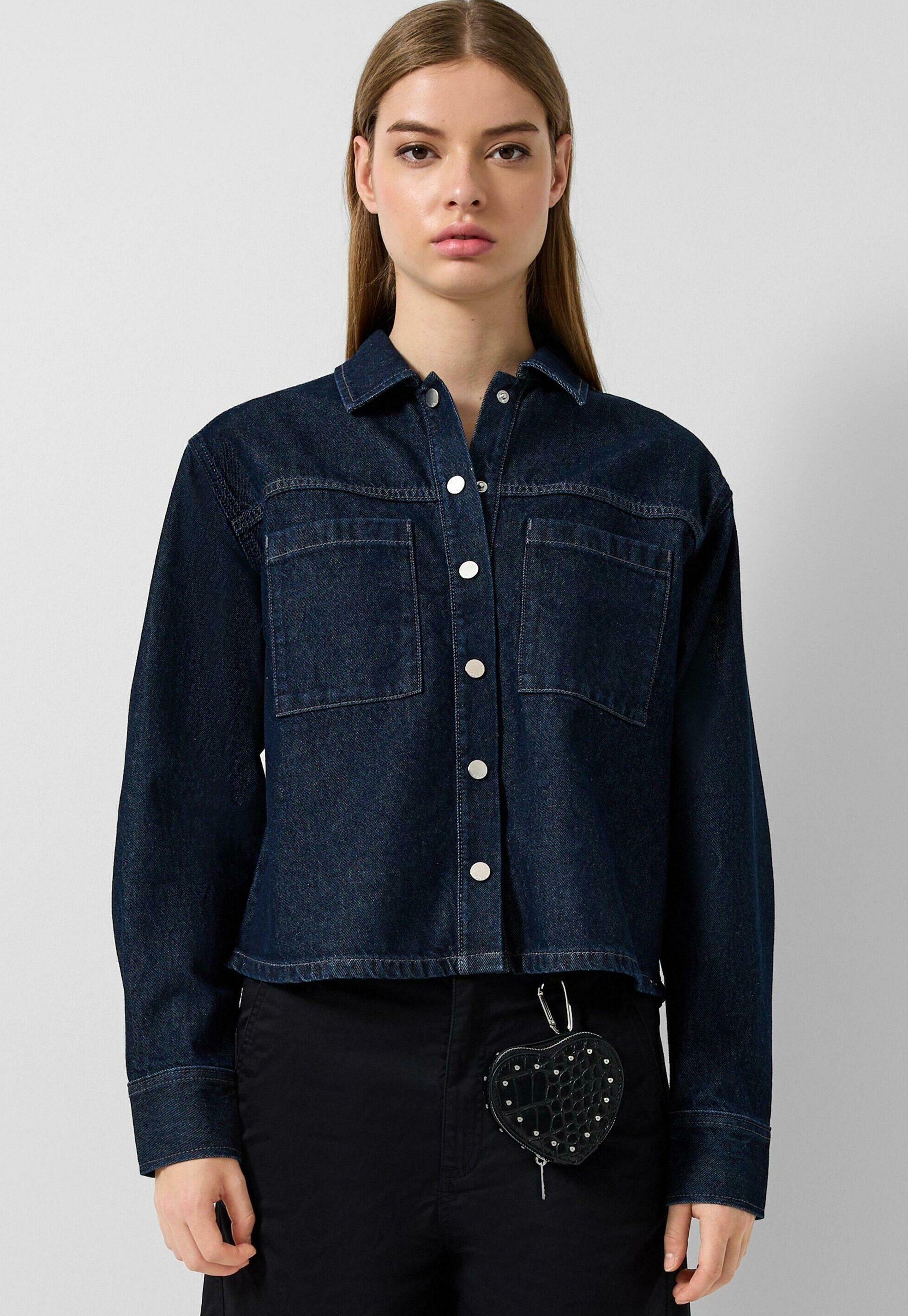 QS Camicia A Maniche Lunghe In Velluto A Coste Per Donna - Colletto Camicia E Bottoni - Vestibilità Comoda