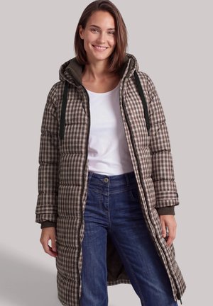 Cecil, LANGER STEPPMANTEL MIT ABNEHMBARER KAPUZE - Manteau d'hiver - chocolate sauce brown