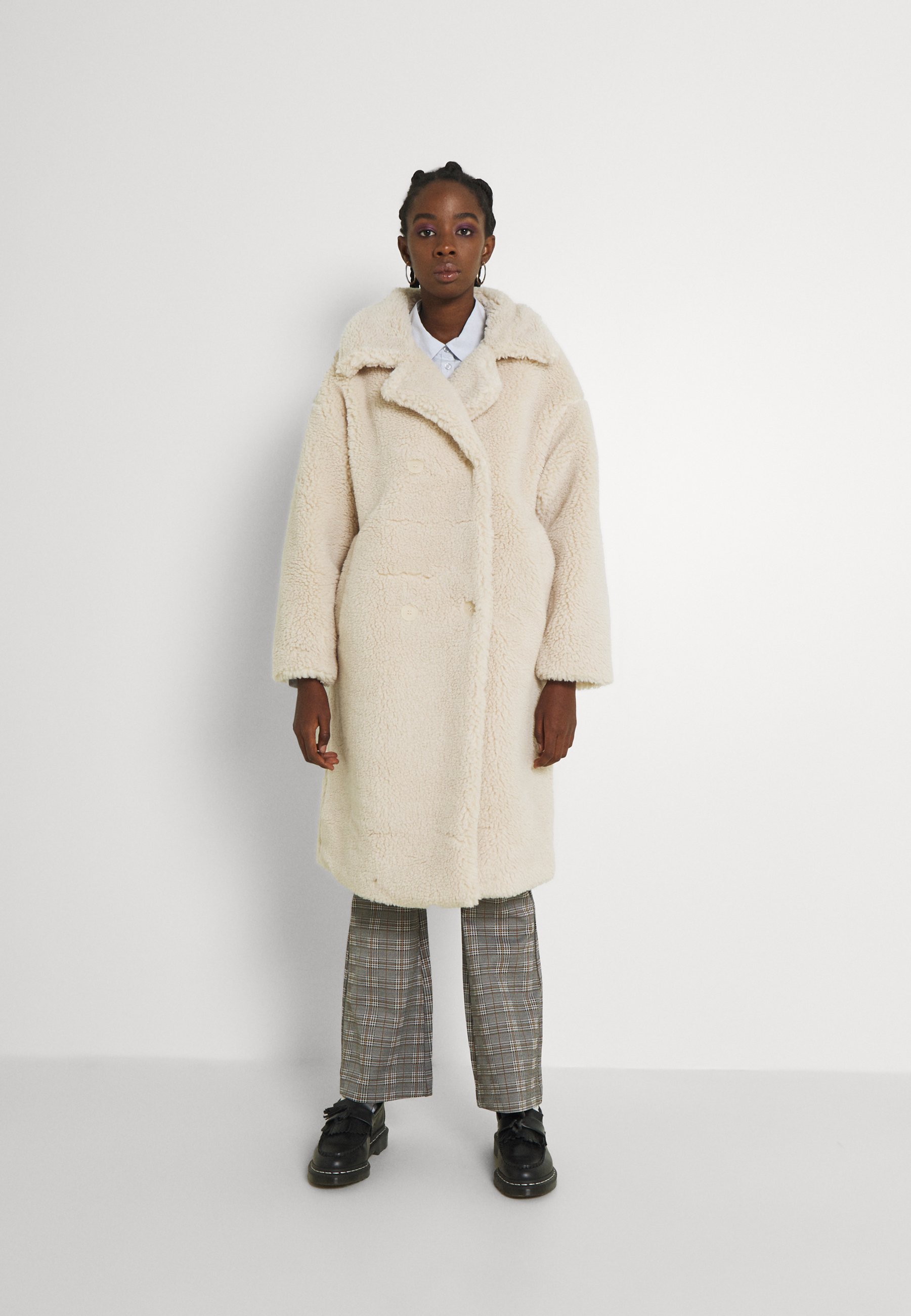 beige winter coat