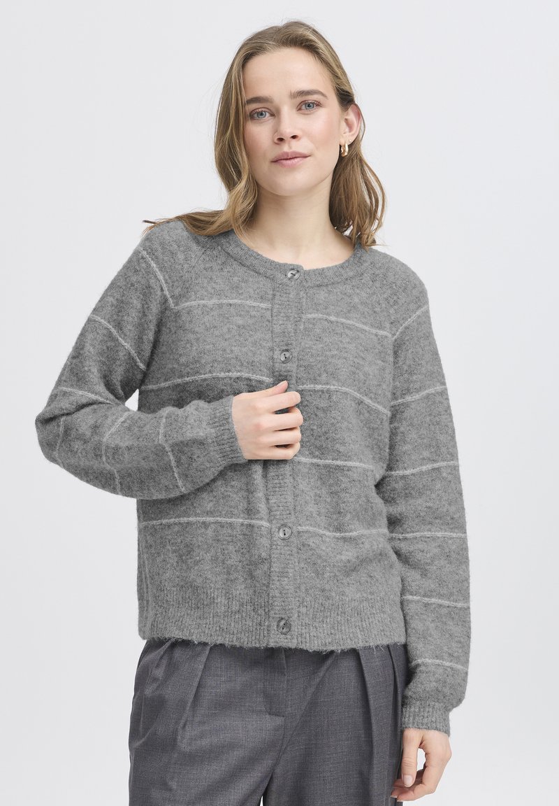 Fransa Chaqueta de punto - asphalt melange mix