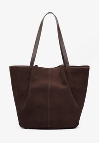 LEATHER - Shopper - chocolate brown