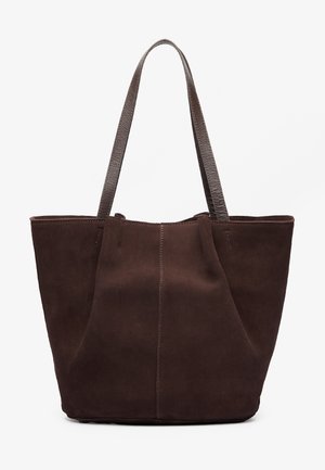LEATHER - Cabas - chocolate brown