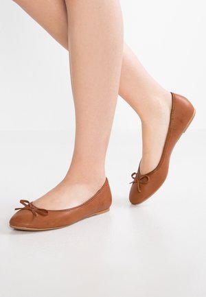 Ballerines - cognac