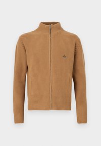 FISHERMAN ZIP UP - Kardiganas - camel