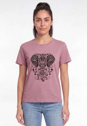 watapparel, MANDALA ELEPHANT - T-shirt imprimé - lilac dream