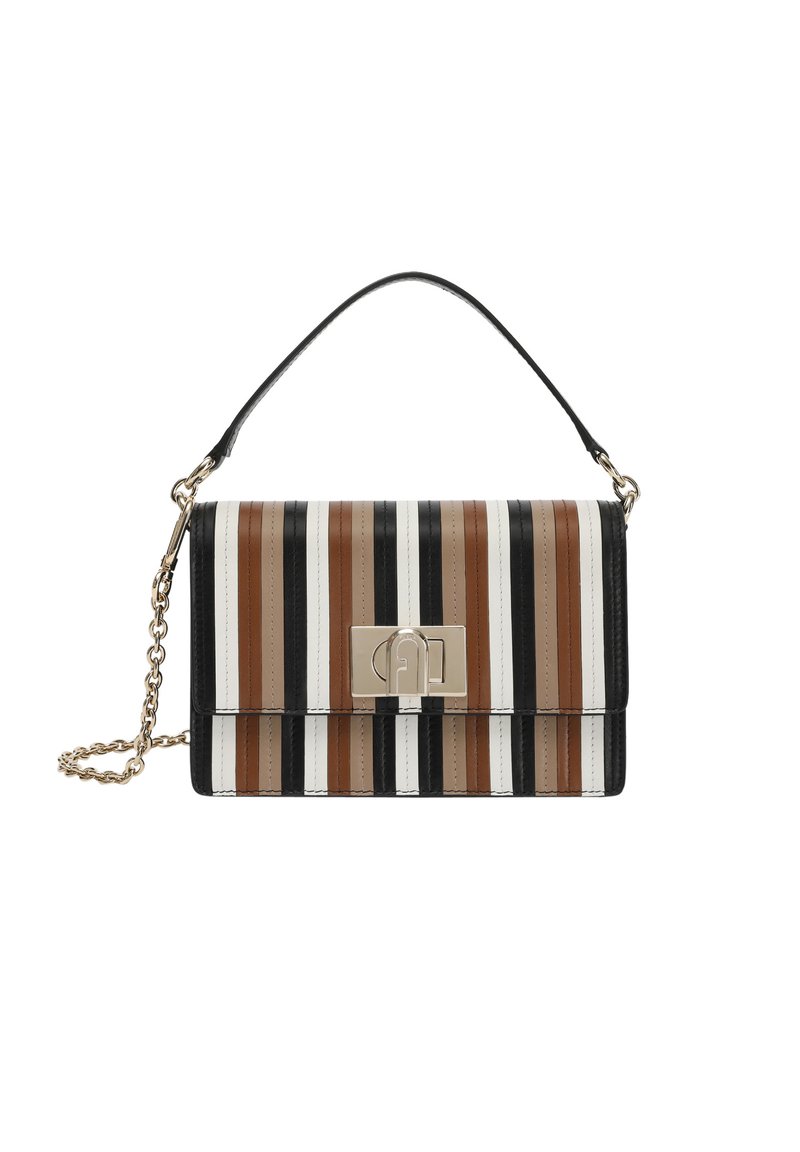 Furla Schoudertas - greige nero talco cognac