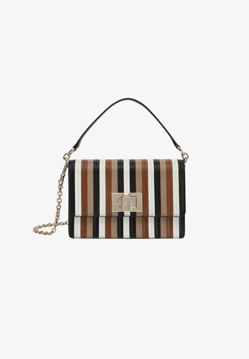 Furla Schoudertas - greige nero talco cognac