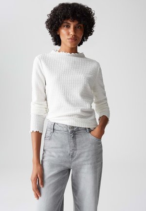 3-DIMENSIONAL STRUCTURE - Langarmshirt - milk