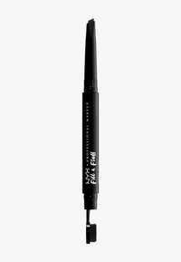 NYX Professional Makeup - FILL&FLUFF EYEBROW POMADE PENCIL - Ögonbrynspenna - black Miniatyrbild 1
