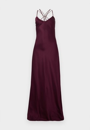 NATALIE SLIP DRESS - Koktailové šaty/večierkové šaty - aubergine