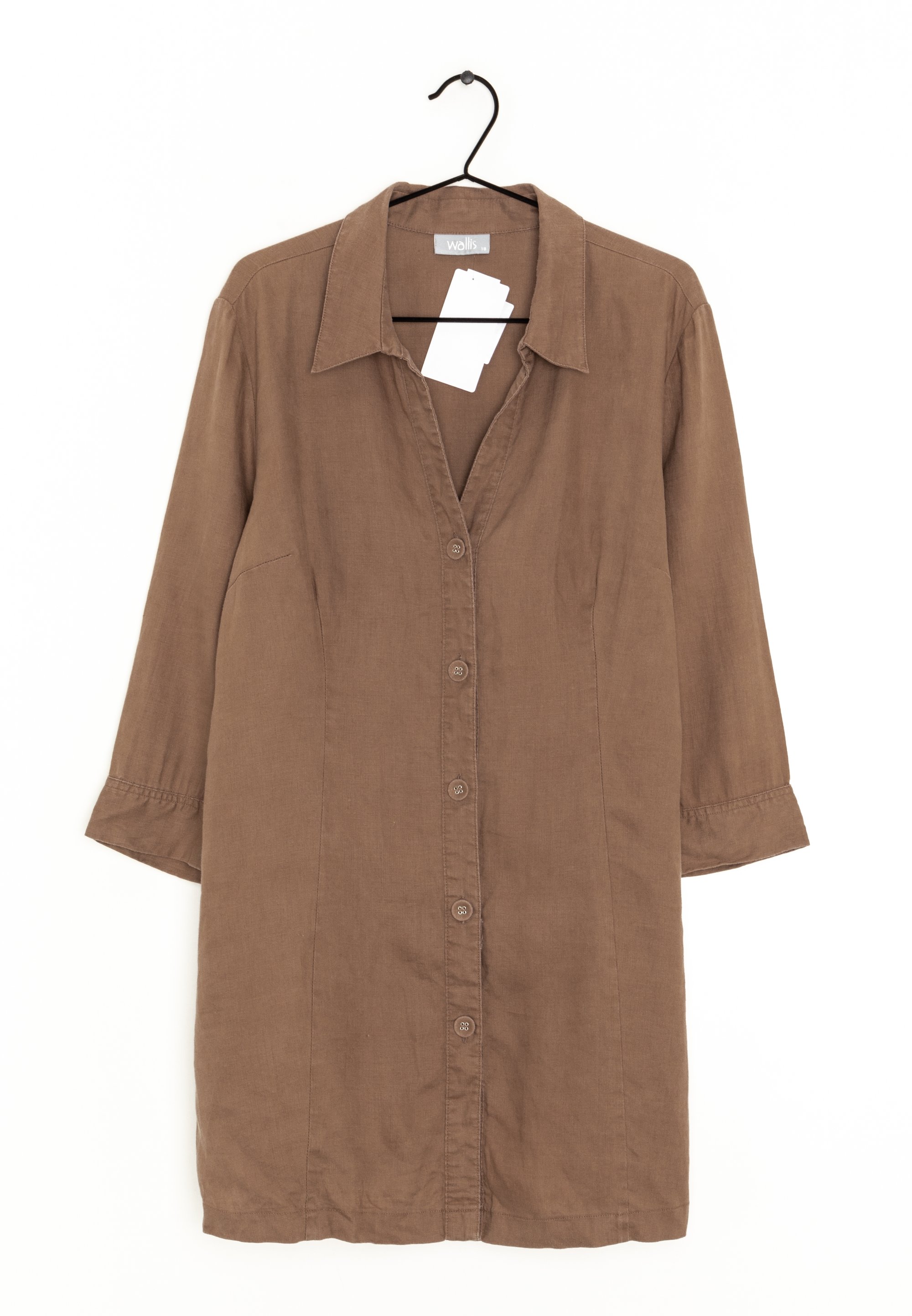 Wallis Shirt dress - brown - (Pre-owned) - Zalando