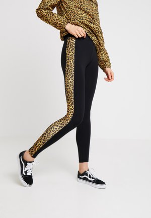 LADIES SIDE PATTERN - Legging (type pantalon) - black