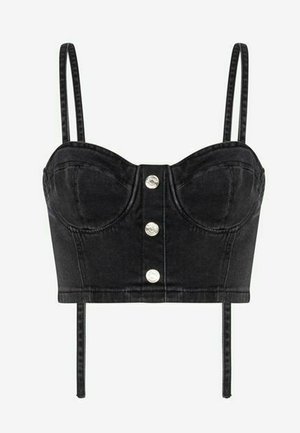 MOSCHINO JEANS, CROP , ciemnoszary