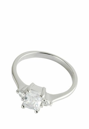 RECTANGULAR SPARKLE - Ring - sterling silver-coloured