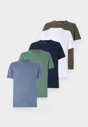 ICON COOL 5 PACK - T-shirt basique - green/blue/white/khaki/light blue