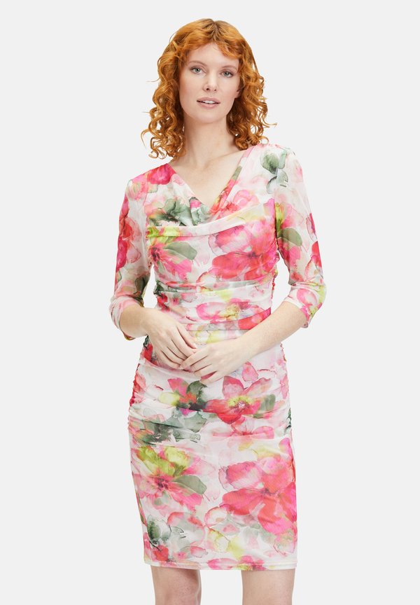 DROITE À IMPRIMÉ À FLEURS - Etuikleid