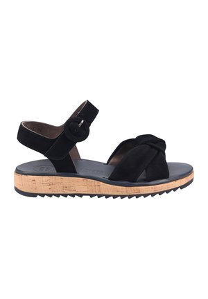 Sandalen met sleehak - schwarz