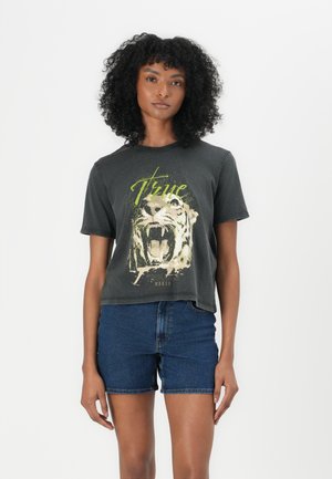 JDYFAROCK ELINA - T-shirt imprimé - black