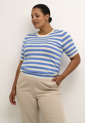 MALIA WIDE STRIPE  - T-shirt print - ultramarine turtle. stripe