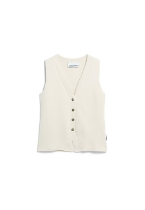 ARMEDANGELS, COMPACT BUTTONED - Weste - oatmilk