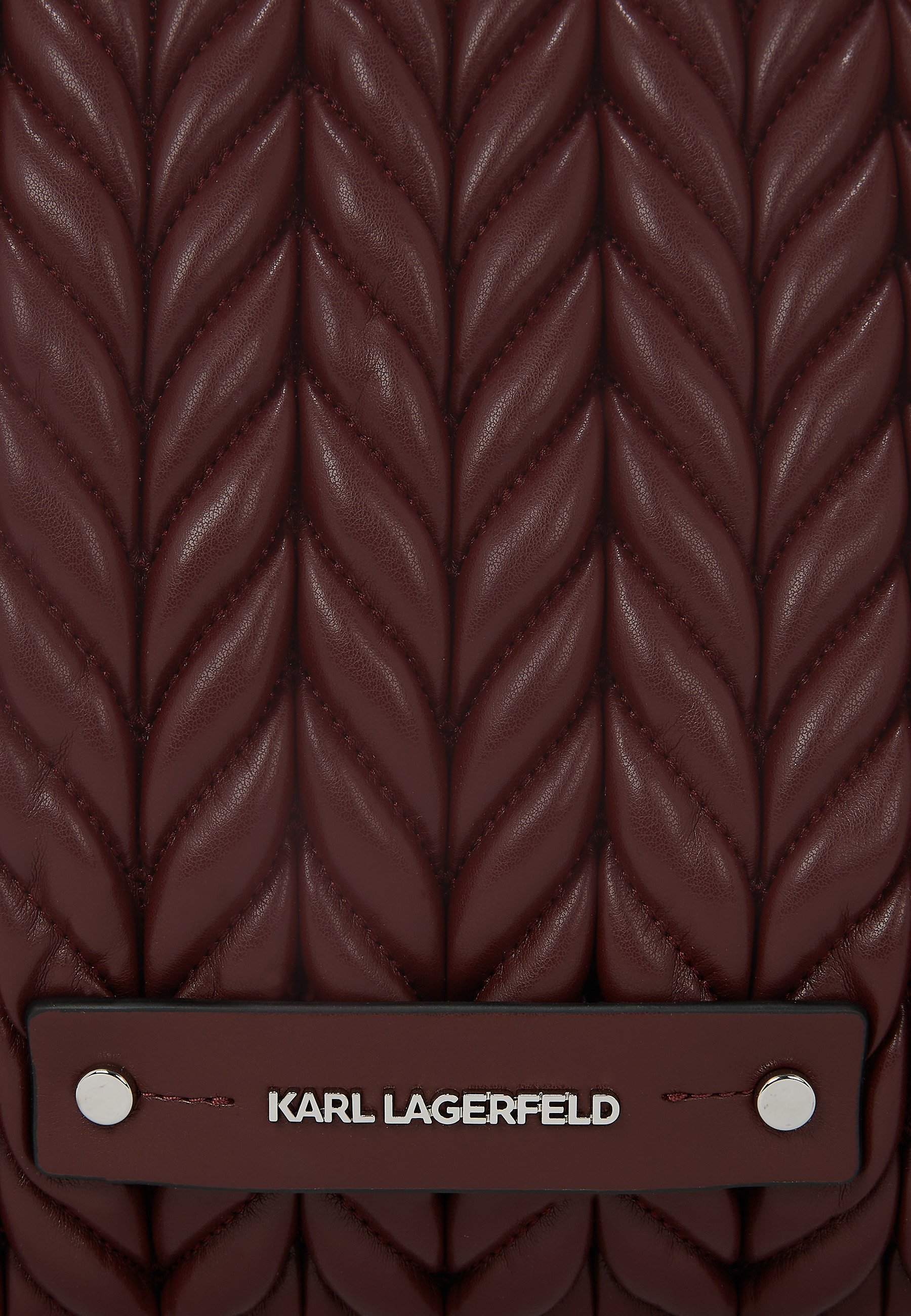 KARL LAGERFELD WEAVE TOTE - Tote bag - windsor burgundy/bordeaux
