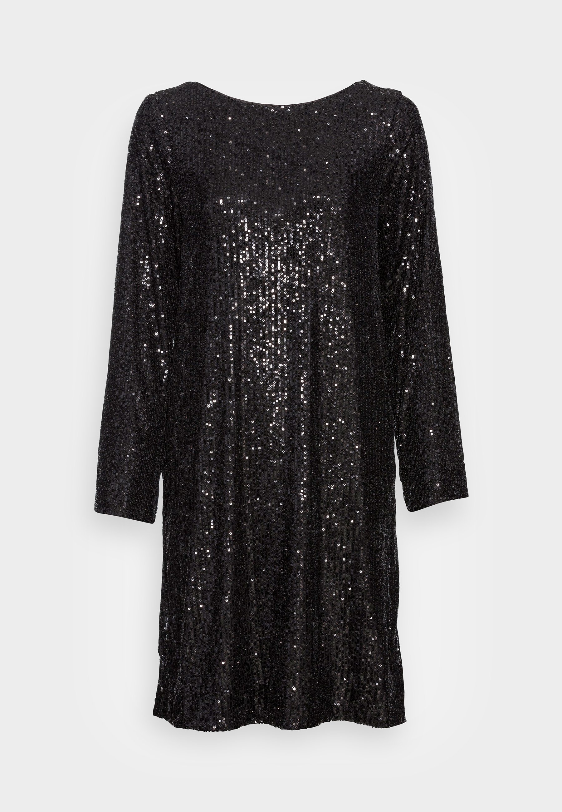 Gina Tricot FRINGE SEQUINS DRESS - Vestido de cóctel - black/negro -  Zalando.es