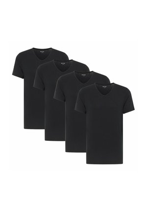 4 PACK - Camiseta básica - schwarz
