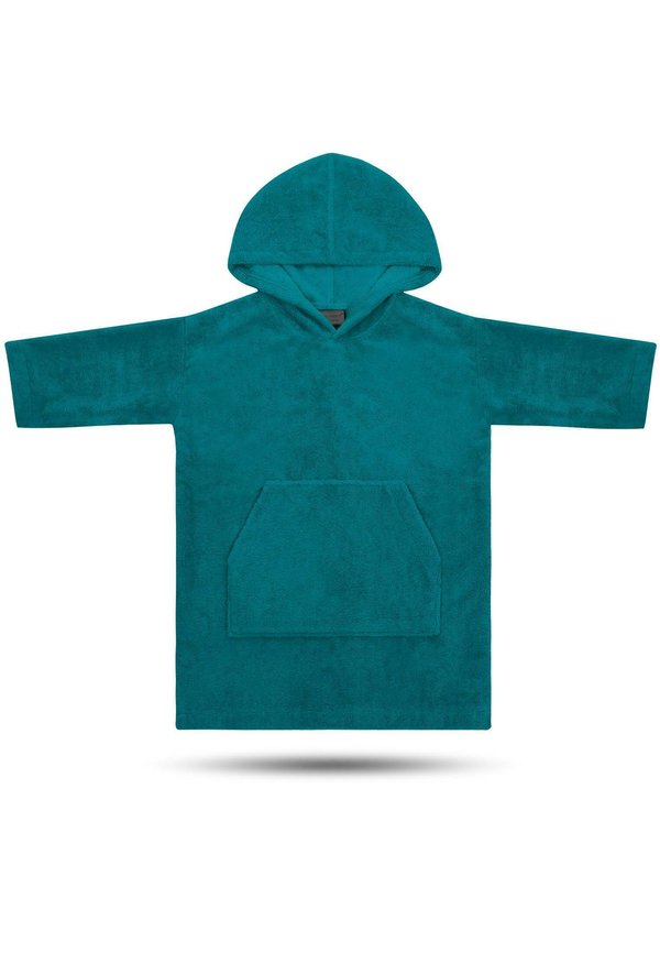 LANGARM PONCHO - Bademantel - blau